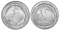 2016 Daniel Carr Walking Liberty Centennial Overstrike on 2016 Silver Eagle